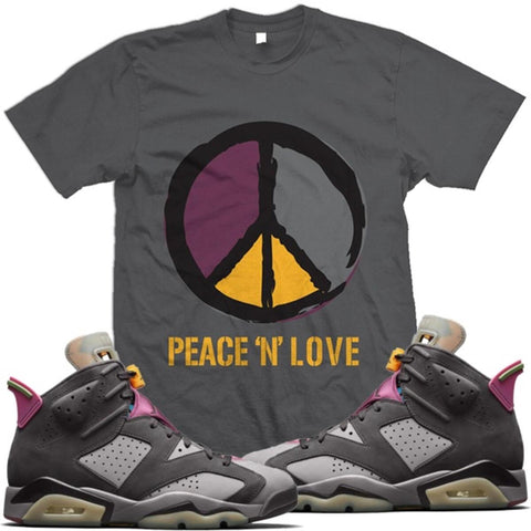 PEACE -N- LOVE TEE (GREY)