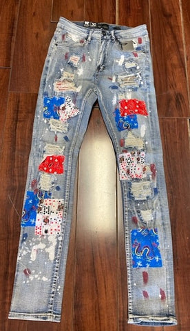 PERFECT PATCHES DISTRESSED DENIM