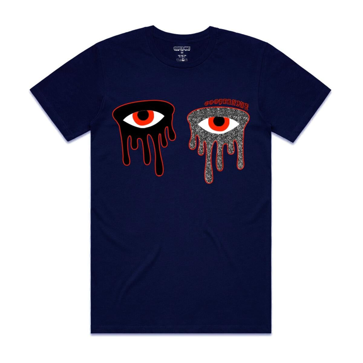 EYES GRAPHIC TEE (NAVY)