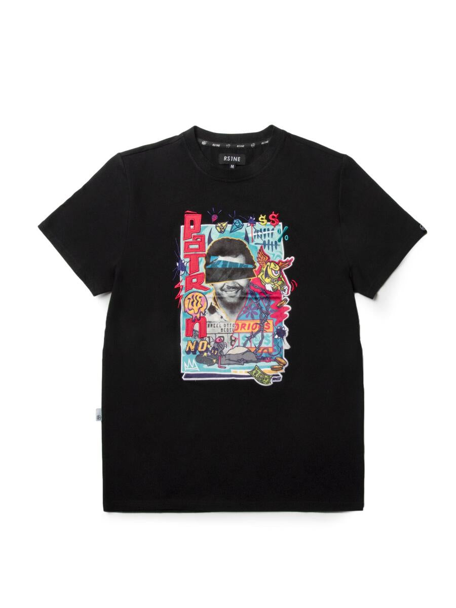 PATRON NO "RAT" TEE (BLACK)