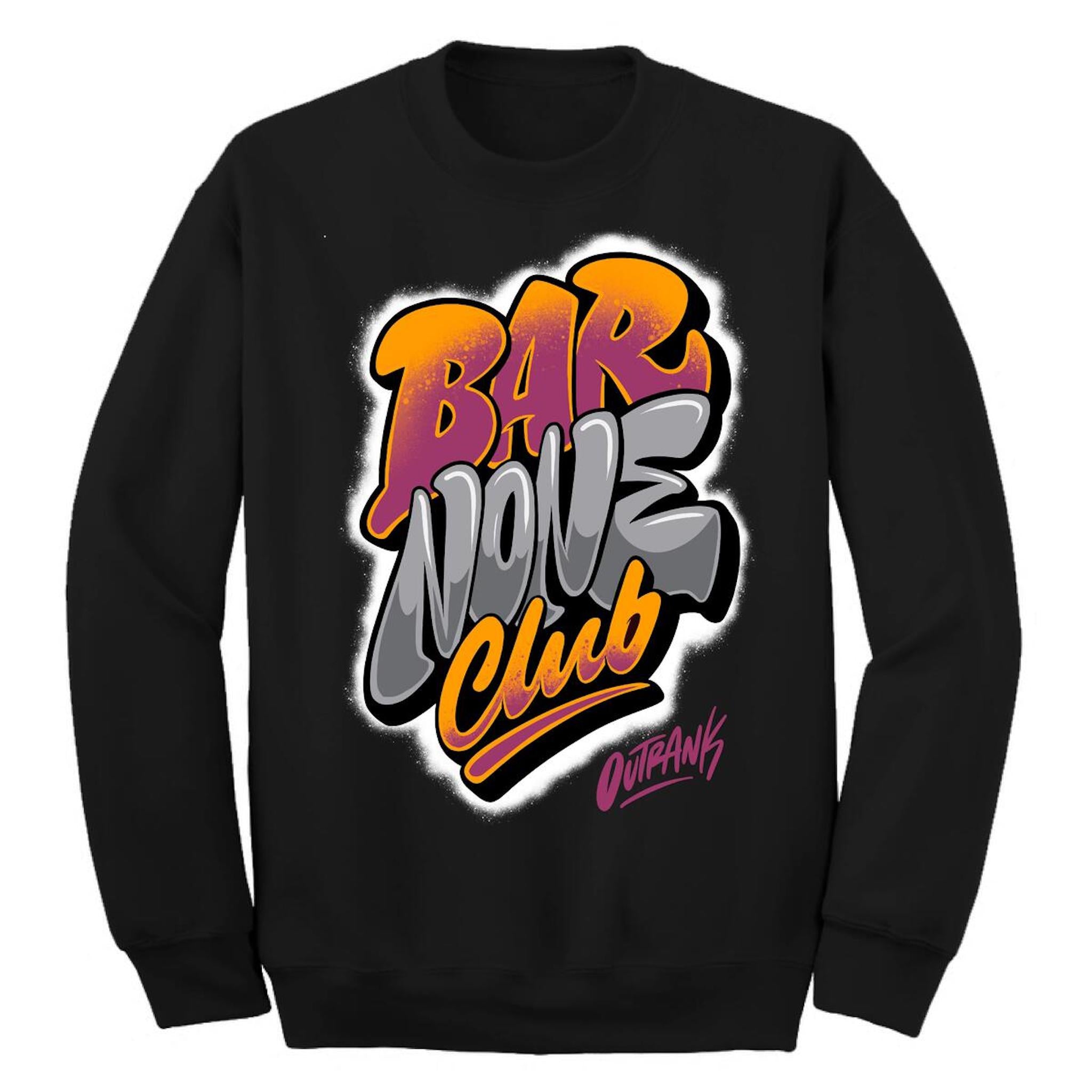 BAR NONE CLUB CREWNECK (Black)