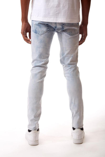 SKINNY FIT DENIM PANTS (ICE BLUE)