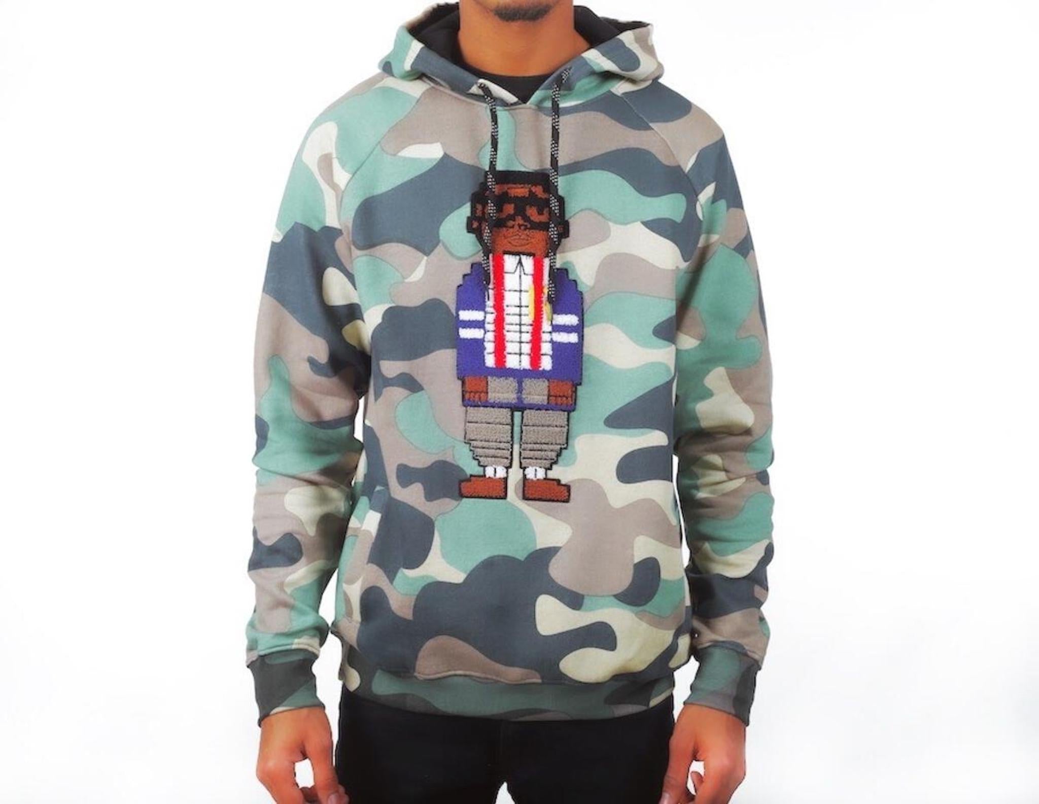 DIGITAL NERD EMBROIDERED HOODY (CAMO)