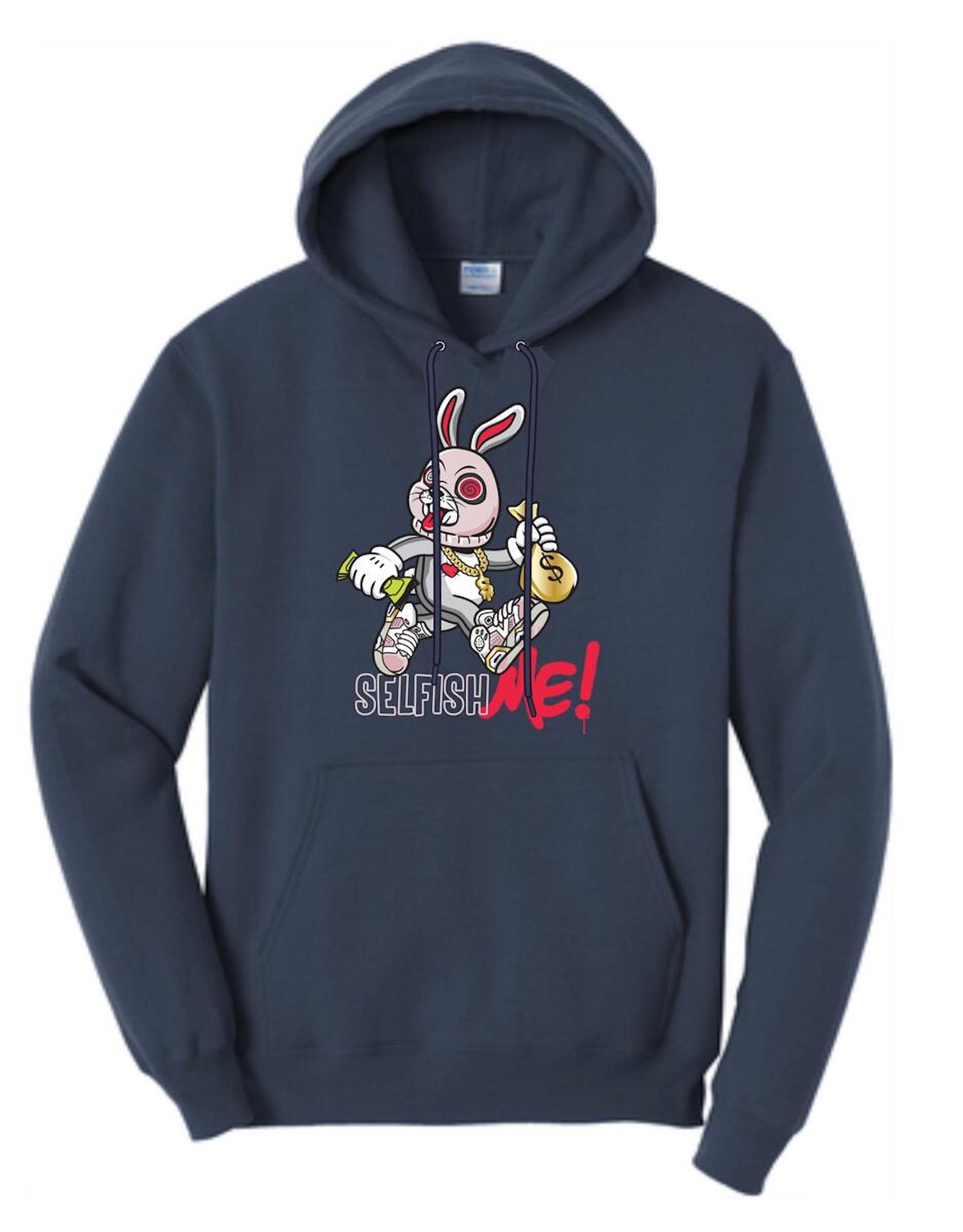 SELFISH ME HOODY (NAVY)