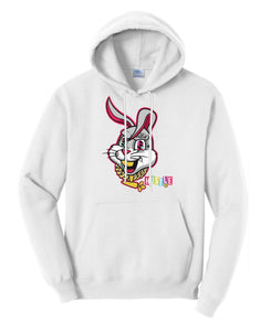 HUSTLE BUNNY CARAT HOODY (WHITE)