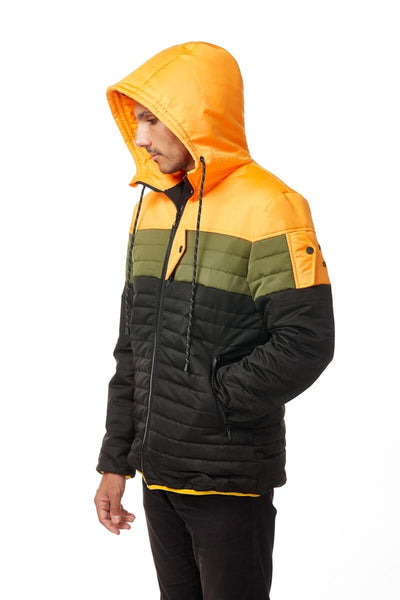 TRIO PUFFER JACKET (SUNSET BLACK)