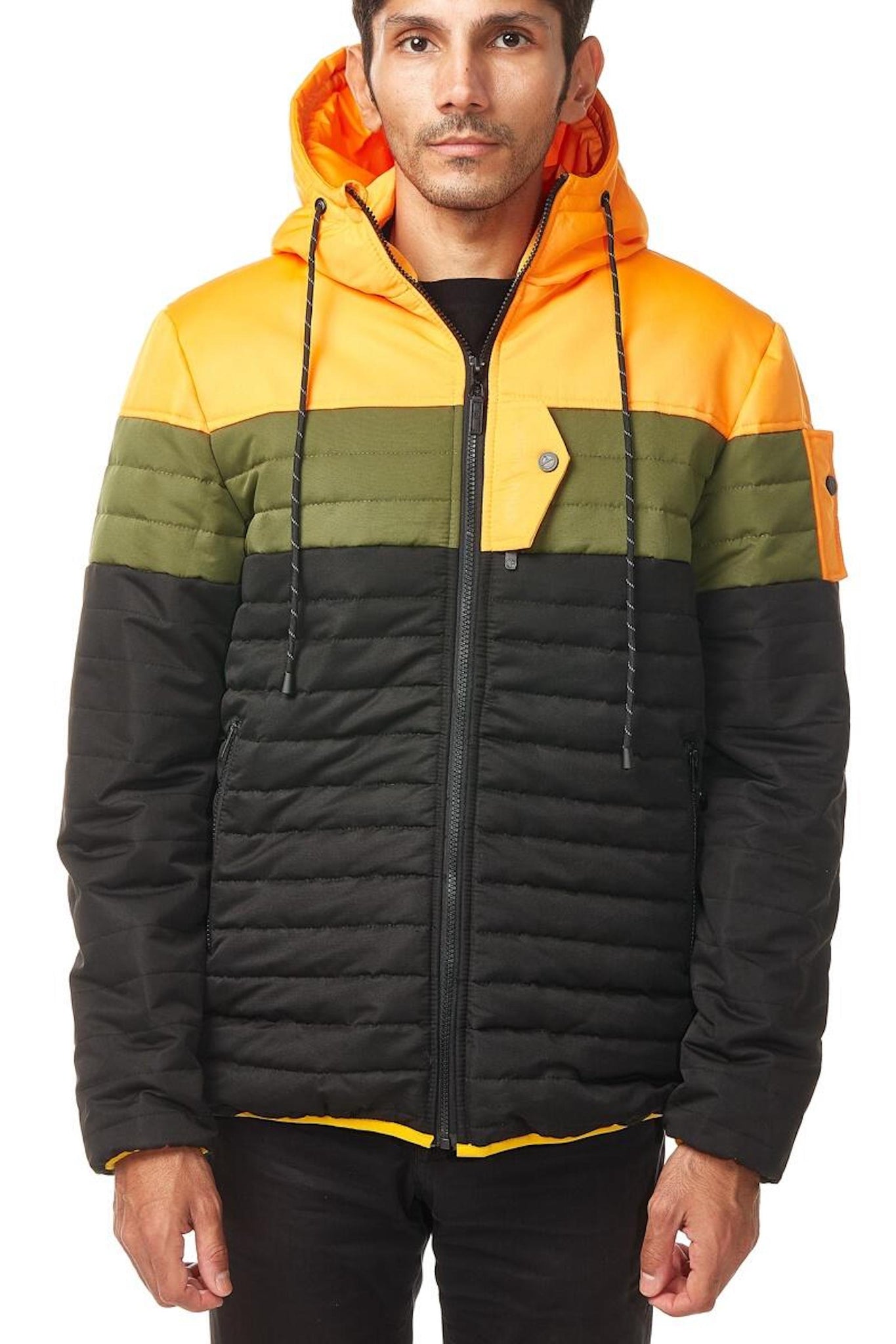 TRIO PUFFER JACKET (SUNSET BLACK)