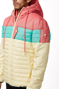 TRIO PUFFER JACKET (WINTER ROSE)