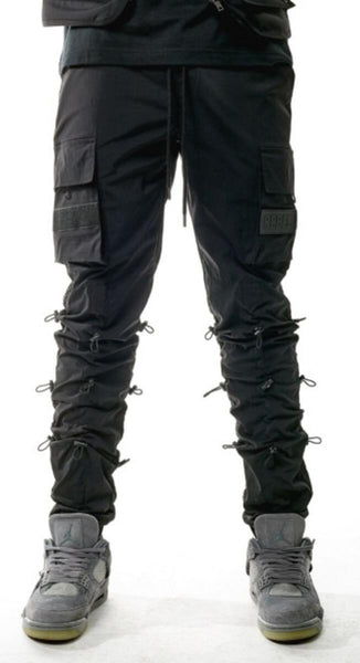 NYLON MULTI STOPPER PANTS (BLACK)