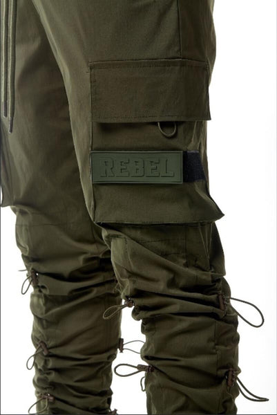 NYLON MULTI STOPPER PANTS (BURNT OLIVE)