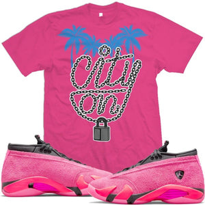 City On Lock Tee (Hot Pink)