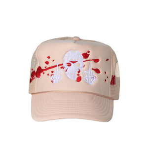 Copy of JASON MASK TRUCKER HAT (CREAM)