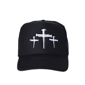 SPIKE CROSSES TRUCKER HAT (BLACK)