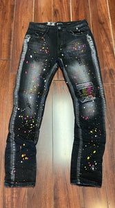 PAINT SPLATTER JEAN (DARK WASH)