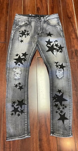 STARS AND DISTRESSED DENIM